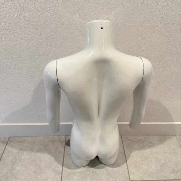 White Male Torso Mannequin Display Form Half Body for Clothing Store - Picture 5 of 5